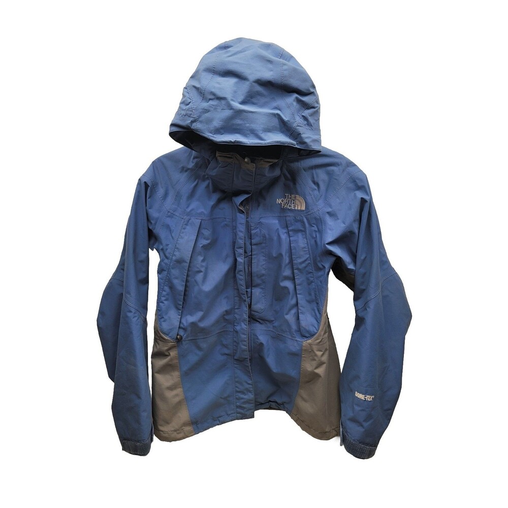 The North Face Women's Gore-Tex Mountain Jacket Removable Hooded Blue Gray Sz S